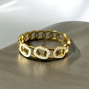 Gold Plated Stainless Steel Openable Bracelet